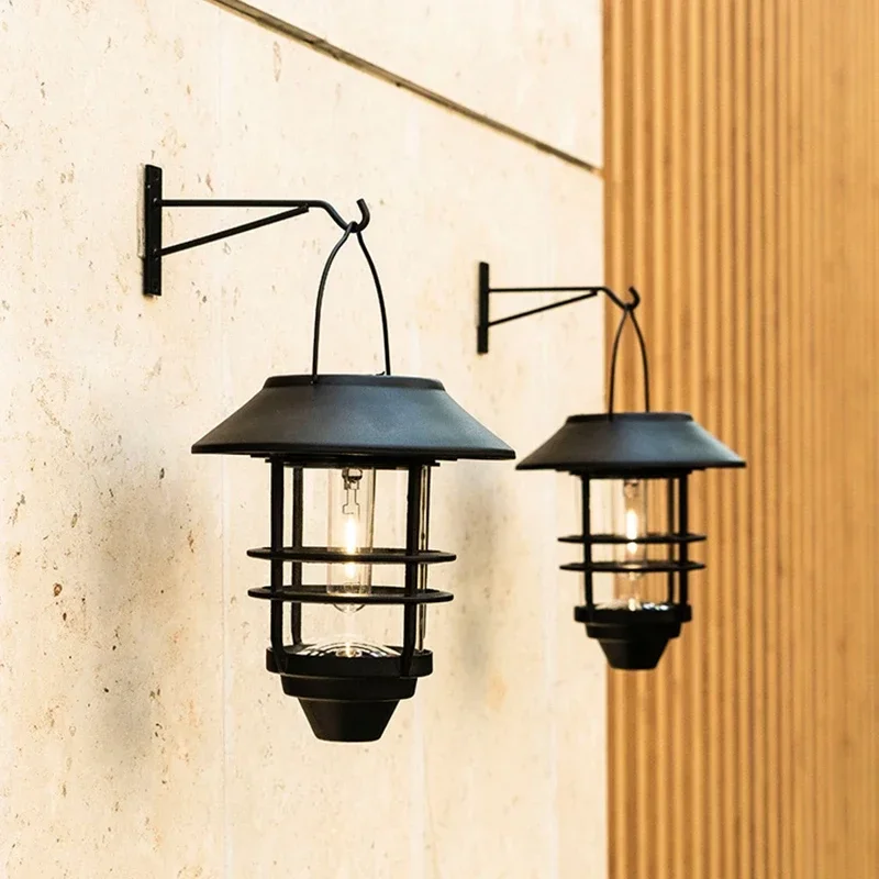 Home Security Yard Sign - Outdoor Led Solar Lights Retro Lantaarn