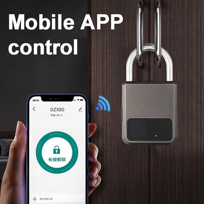Home Security App - Tuya Smart Hangslot 20-nummer Vingerafdrukken Sloten