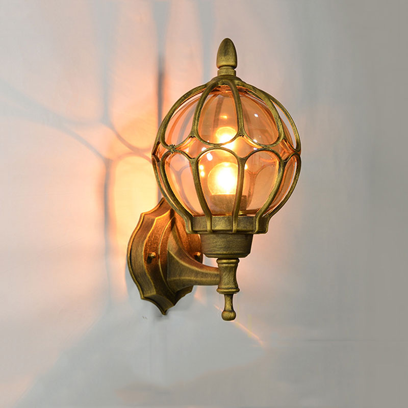 Home Security Yard Sign - Europese Outdoor Waterdichte Wandlamp Retro Villa