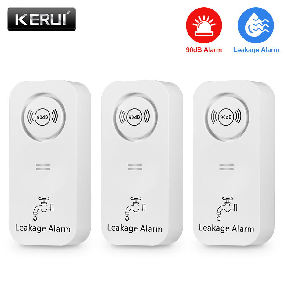 Home Security App - CORINA Draadloze Watersensor 90dB Alarm Waterlekdetector