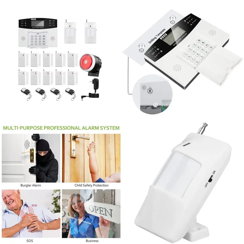 Home Security Kit - Huisinbraakalarmset Auto Dial 120dB Sirene Afstandsbediening