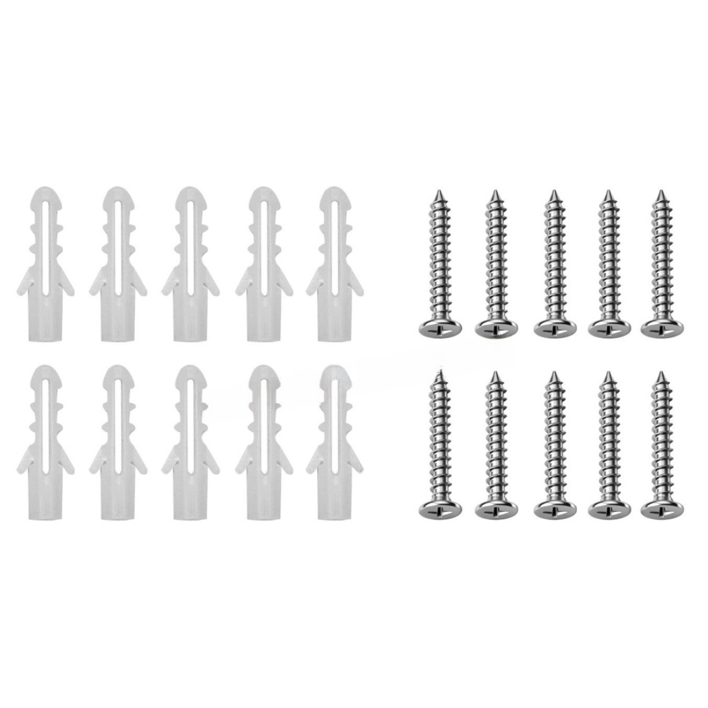 Home Security Project - 20 STKS Plastic expansiebuis schroefmuurankerset met