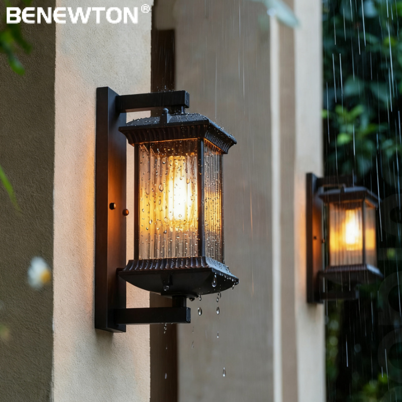 Home Security Yard Sign - Retro Outdoor LED Wandlamp Waterdicht IP65