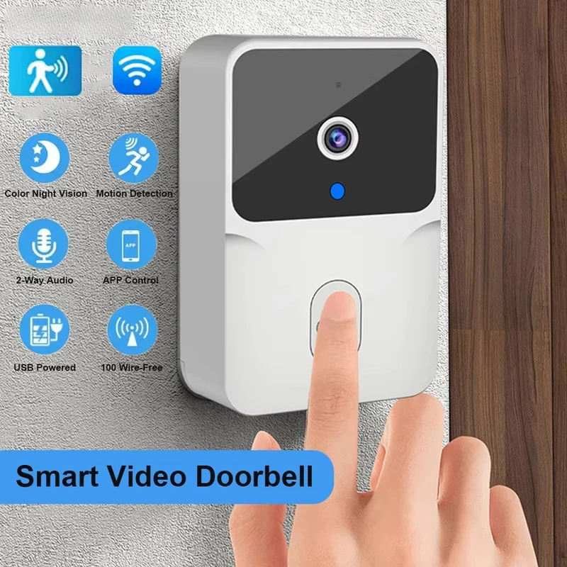 Home Security Video Systems - Smart Home WiFi-videodeurbel Draadloze telefoon Tweerichtingsintercomsysteem