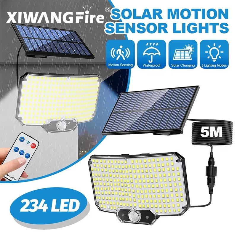 Home Security Yard Sign - Buiten LED Solarlamp Superhelder Bewegingsmelder Sterke