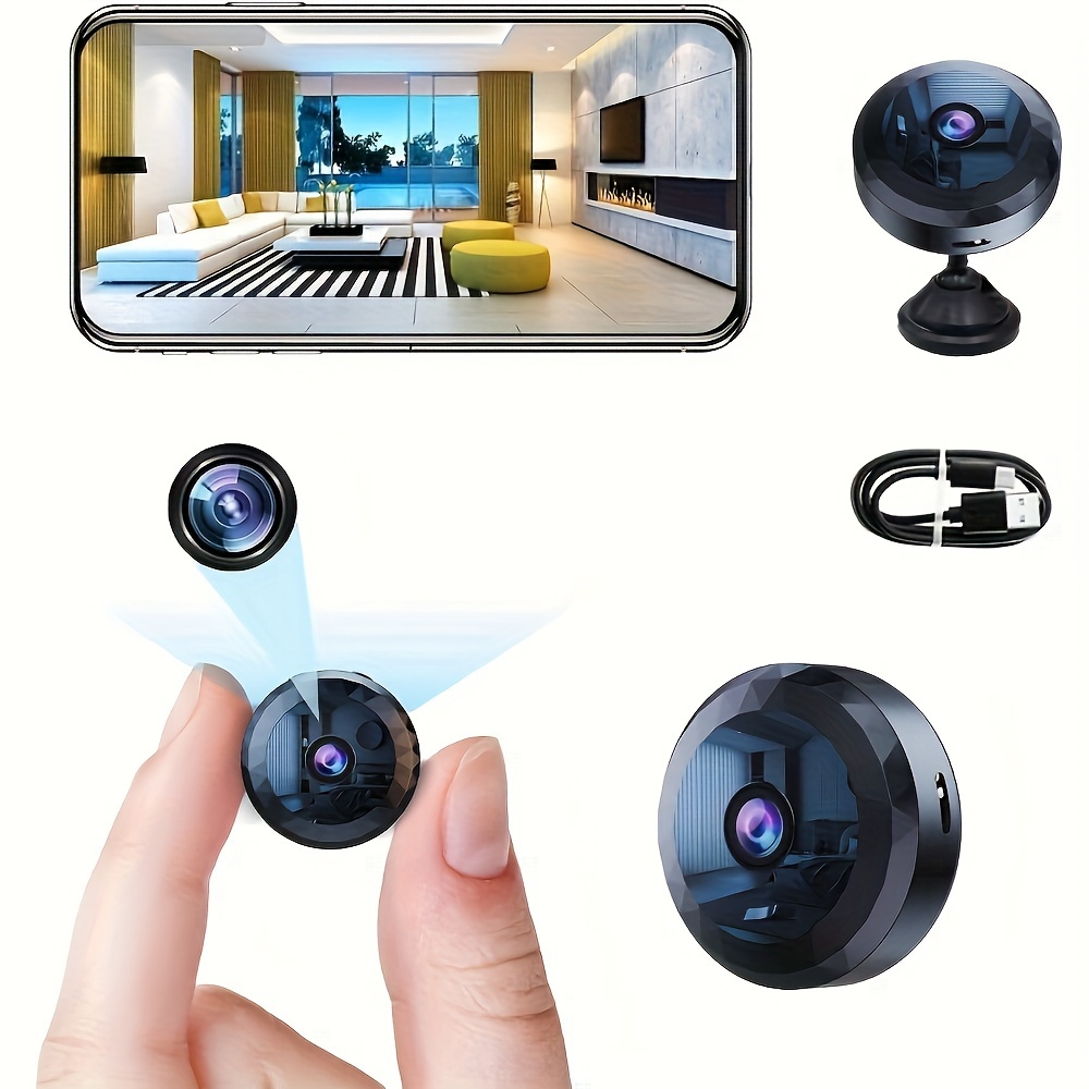 Home Security App - Draadloze Mini WiFi-beveiligingscamera met nachtzicht Bewegingsdetectie