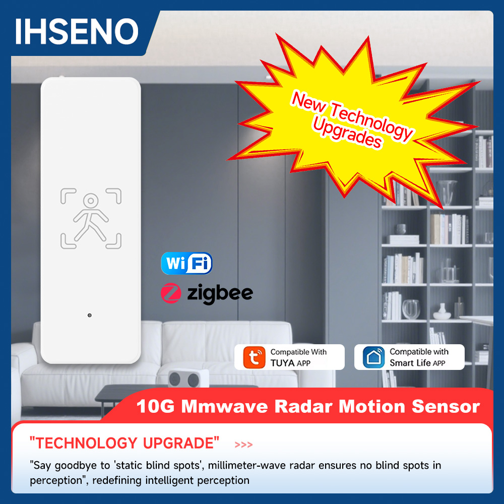 Home Security App - IHSENO Tuya ZigBee Menselijke aanwezigheidssensor WiFi