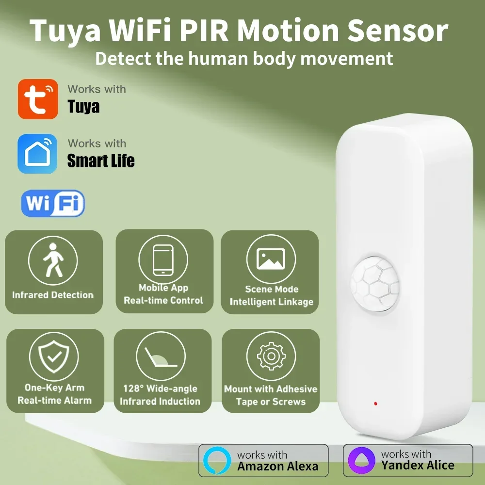 Home Security App - Tuya WiFI Bewegingssensor PIR Smart Human