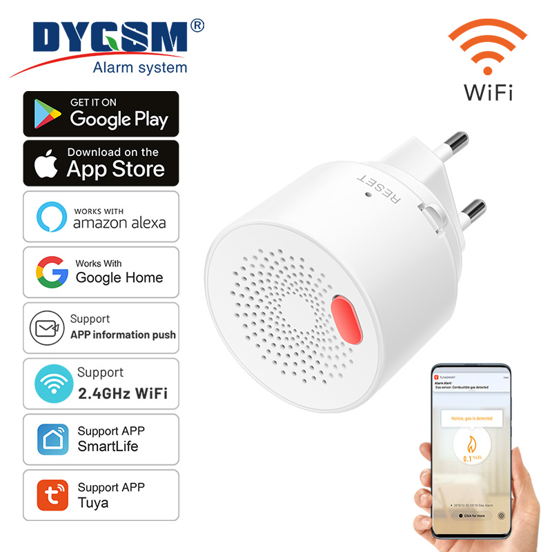 Home Security Devices - Tuya Smart Home Wifi Aardgas Sensor