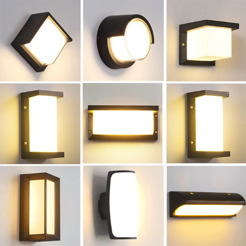Home Security Yard Sign - Moderne buitenwandlamp Waterdicht IP65 Bewegingssensor LED-verlichting