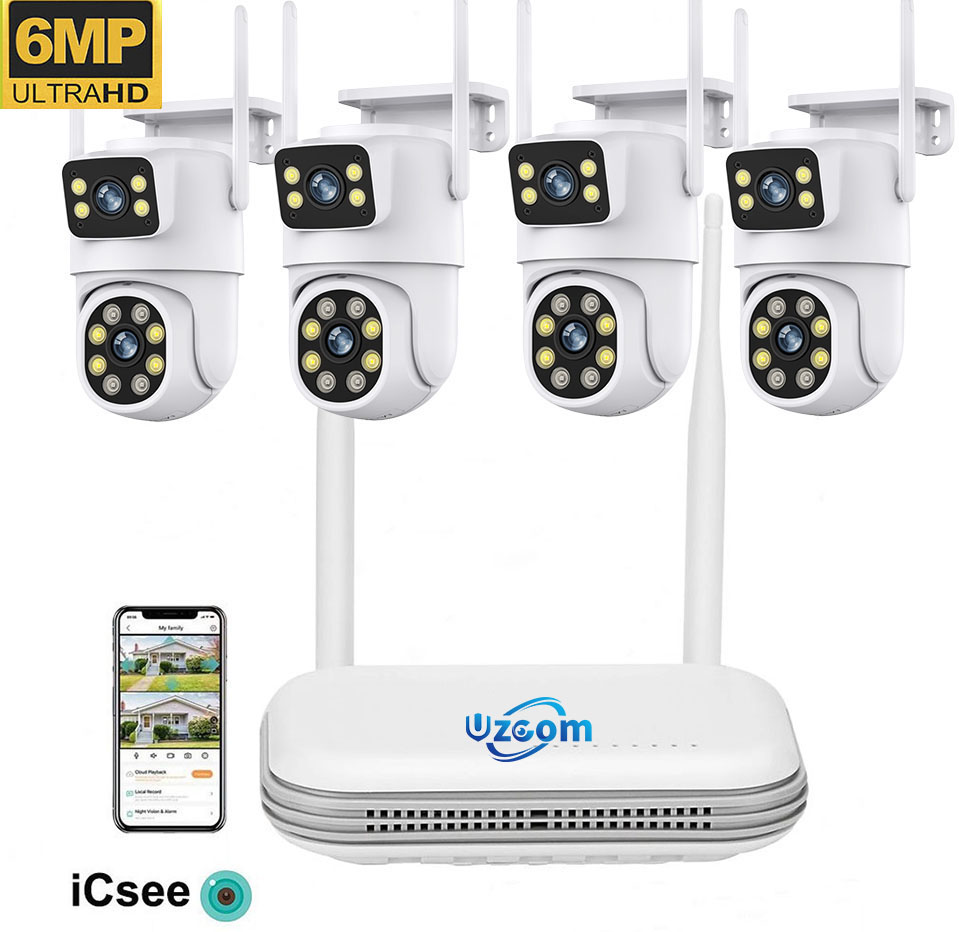 8CH 6MP Outdoor IP Camera Wifi - Home Security Video Systems recensie en prijs