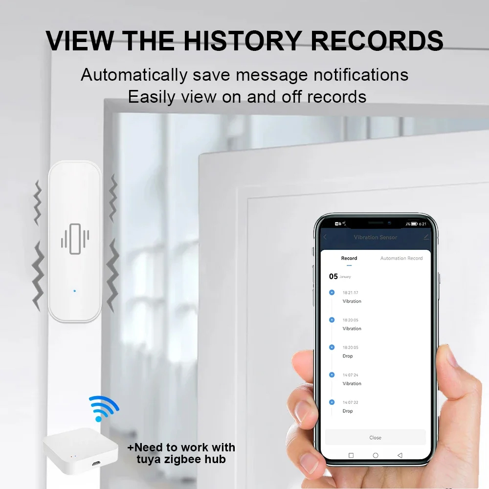 Smart ZigBee Trillingssensor A - Home Security Devices recensie en prijs
