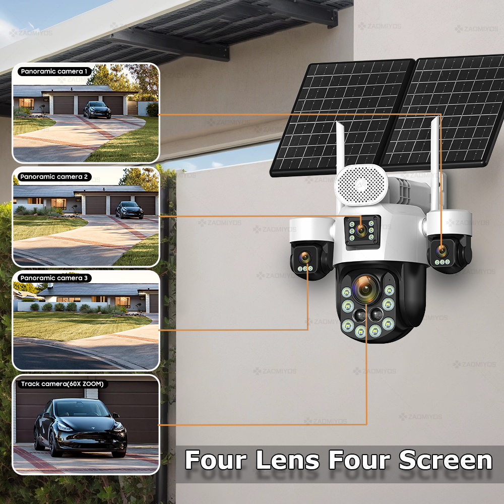4-lens buitencamera 360° °   S - Home Security Tech recensie en prijs