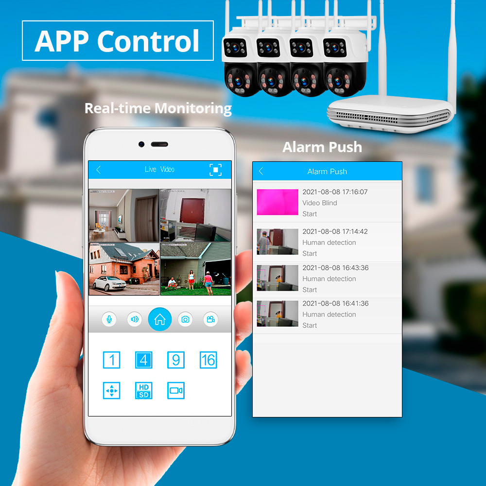 KERUI Waterdichte 6MP HD Draad - Home Security Systems With Cameras recensie en prijs