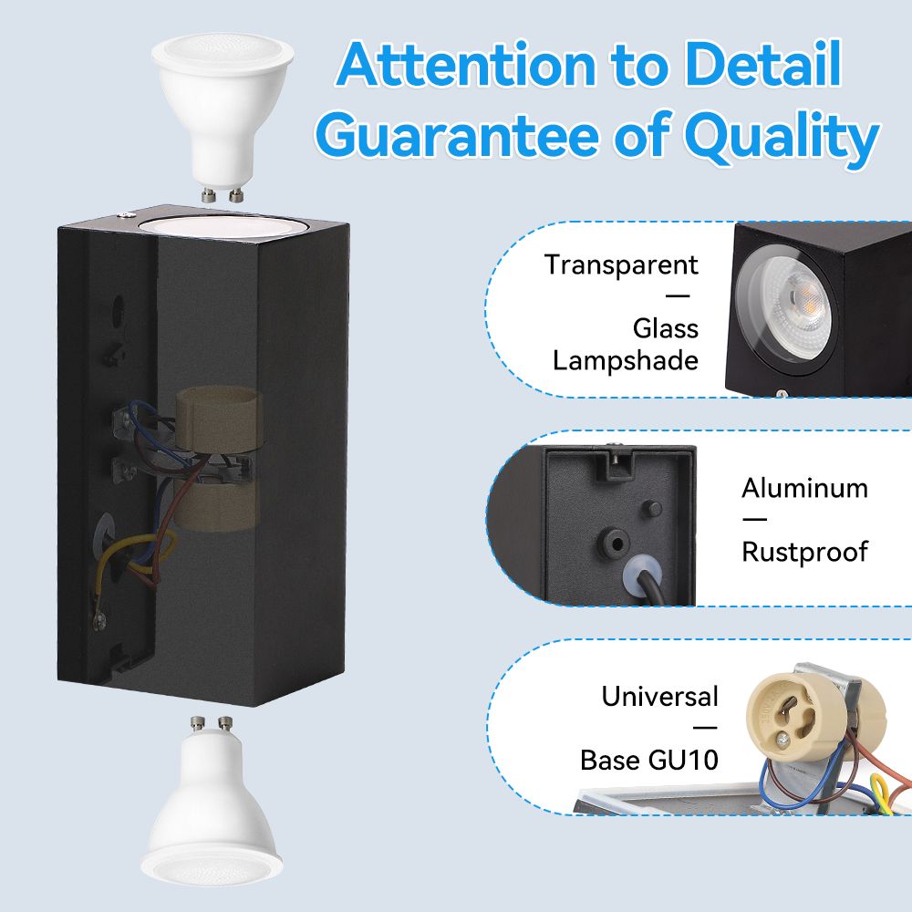 LED Wandlamp met gratis GU10 l - Home Security Yard Sign recensie en prijs