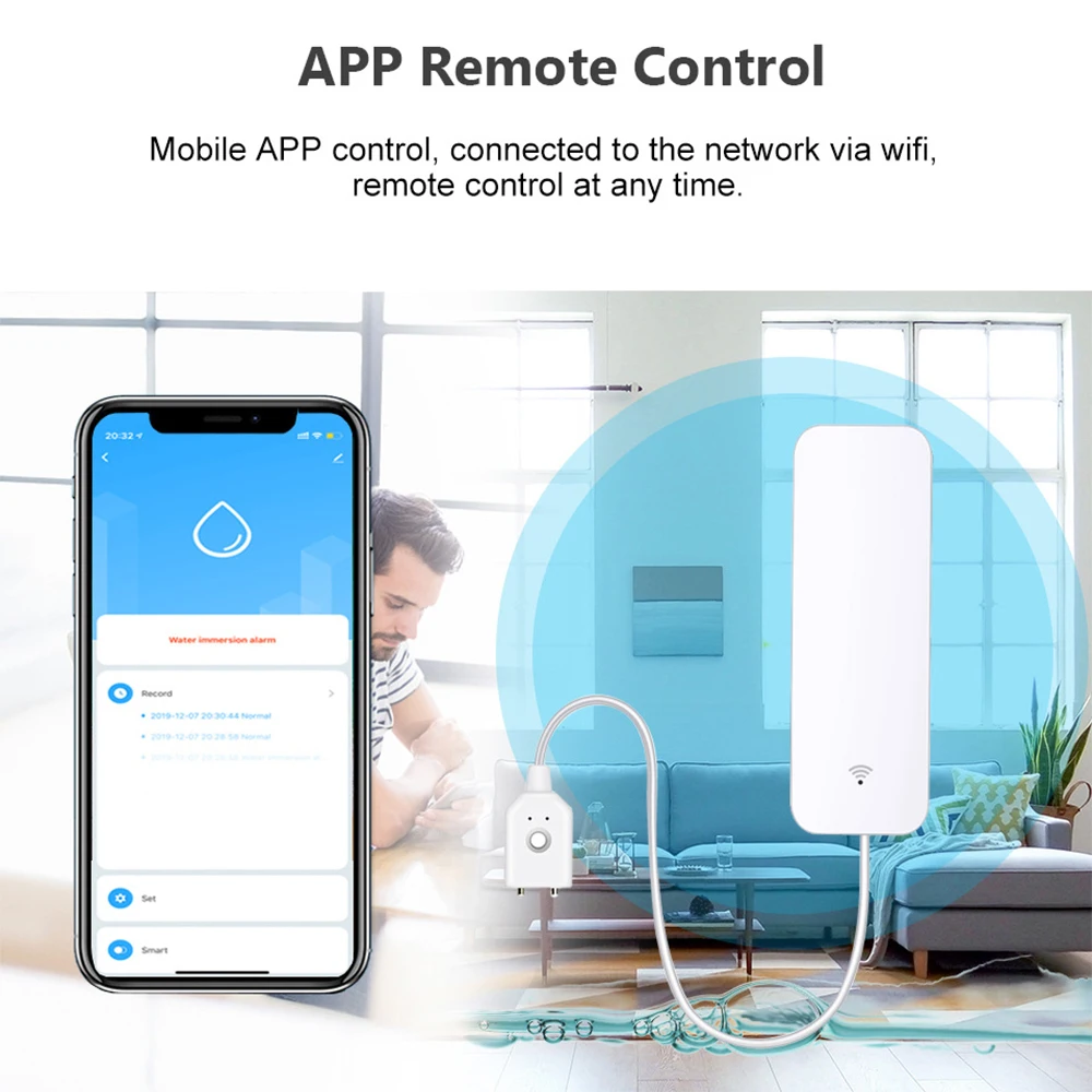 Tuya WiFi Zigbee Watersensor S - Home Security Devices recensie en prijs