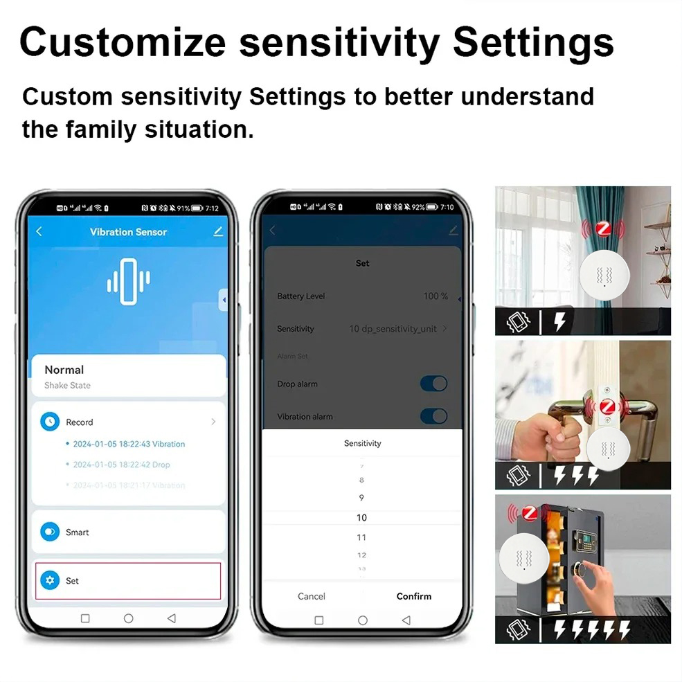 Tuya Zigbee slimme trillingsse - Home Security App recensie en prijs