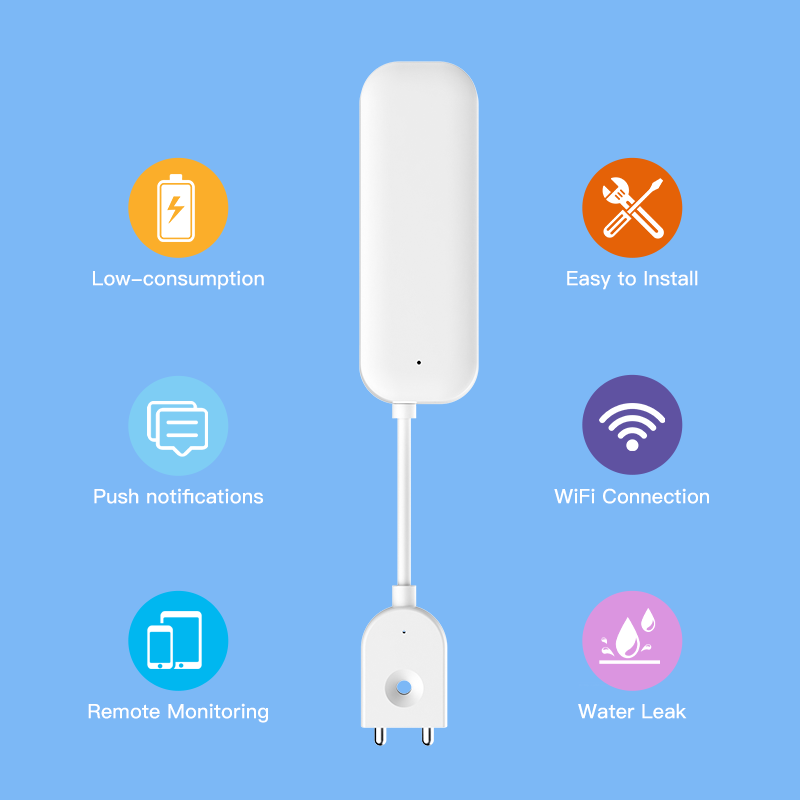 Tuya WiFi ZigBee Watersensor L - Home Security App recensie en prijs