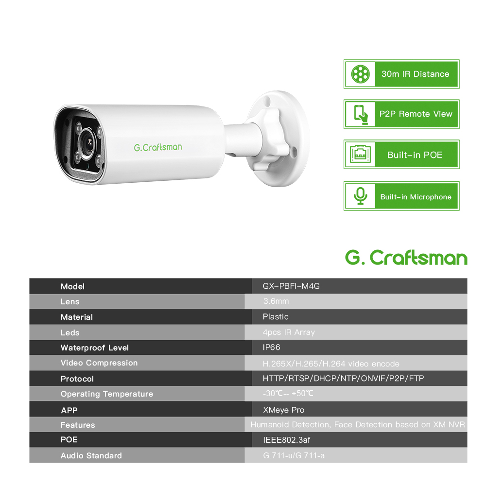 C GC PB 4MP POE IP-camera, ing - Home Security Tech recensie en prijs