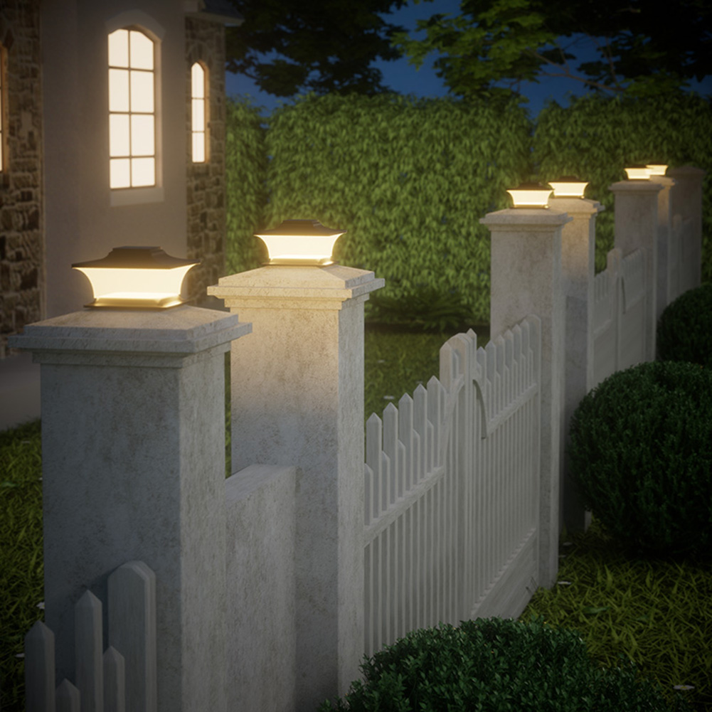 Solar Post Cap Light LED-hekli - Home Security Yard Sign recensie en prijs
