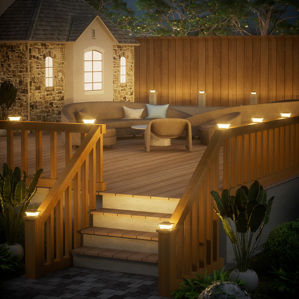 Solar Post Cap Light LED-hekli - Home Security Yard Sign recensie en prijs