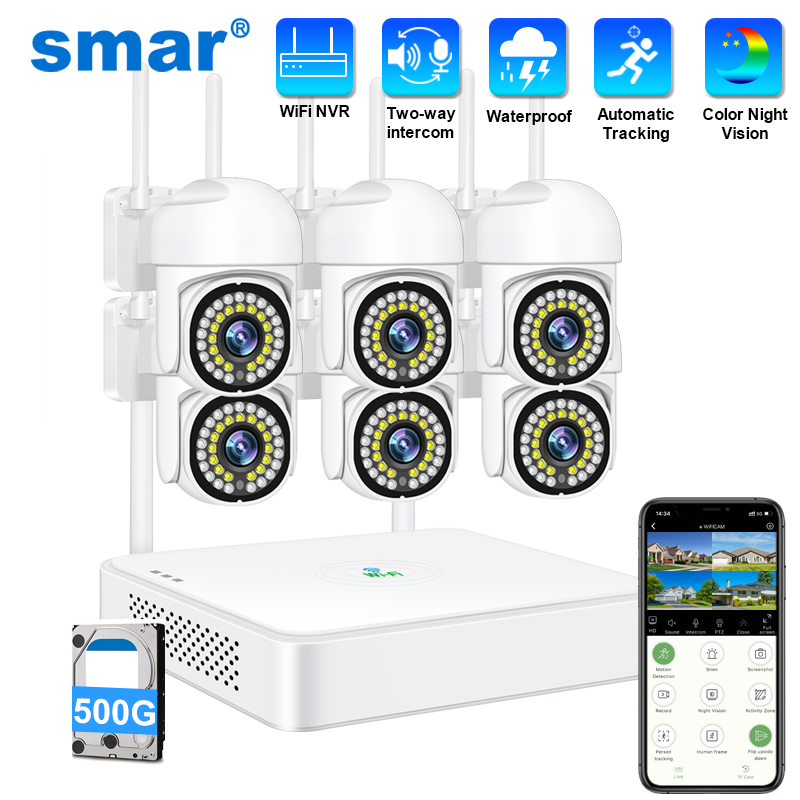 Smar 3MP Draadloos CCTV-beveil - Home Security Systems With Cameras recensie en prijs